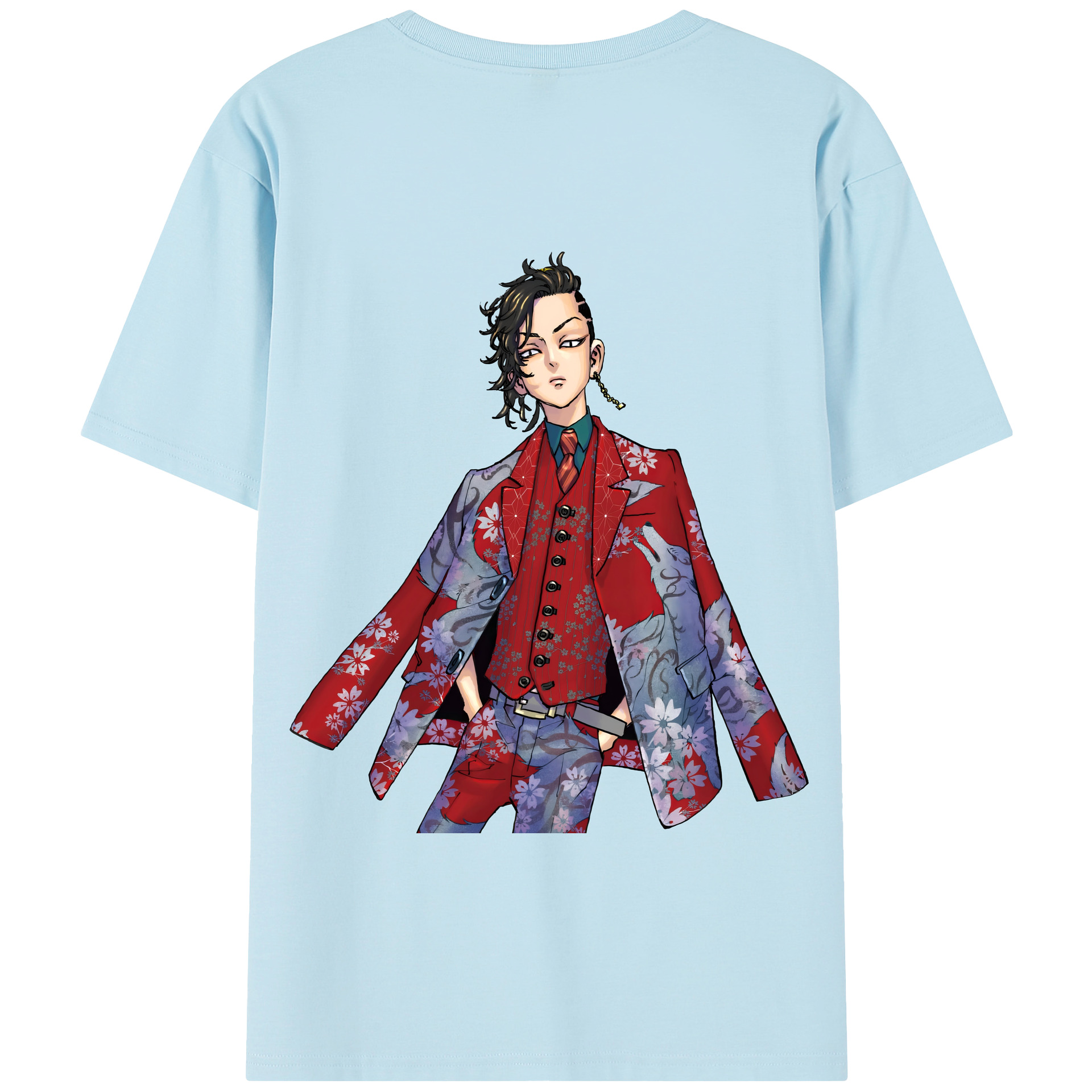 （画像用） 東京リベンジャーズ Tokyo Revengers 綿100％半袖Tシャツ（背面プリント）